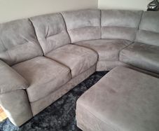Sofa with foot stool