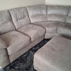 Sofa with foot stool