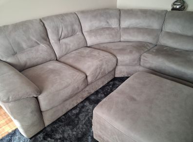 Sofa with foot stool