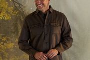 Men's XXL Brown Wax Cotton Shirt (Brand New &amp; Tagged)