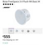 Bose FreeSpace 3 Subwoofer Satellite Flush Mount System Image 10