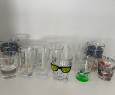 Selection of shot & mini glasses. Total 11 items. All in super condition.