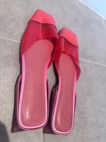 Charles & Keith Clear Slingback Flats