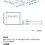 IKEA MALM King Size Bed Frame with 4 Storage Drawers ,Mattress , Like New Image 2