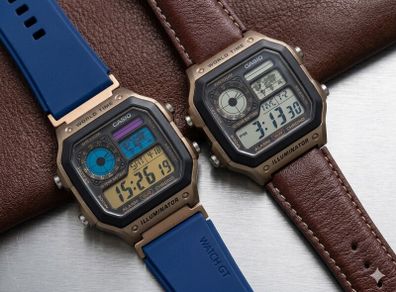 Casio Royale AE-1200 Bronze/Navy mod