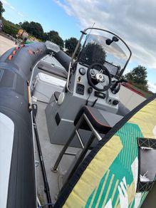 6.5 m narwhal rib boat 150 ho mariner 90 hours