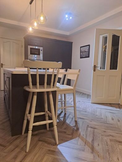 Grey wooden bar stools E50 each
