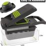 Pro Vegetable Chopper with Container and 7 Sharp Blades, Veggie Slicer Dicer with Colander Basket for Kitchen, Easy to Clean (FREE POSTAGE) Image 2
