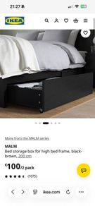 Malm Ikea (1 drawer) intact and visually 96.7%