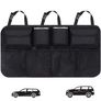 Car Boot Organiser Waterproof Kick Mats Car Organiser Seat Back Protectors, Multi-Pocket Children's Travel Storage, Durable Foldable Cargo Net Storage for Car Backseat Cover (FREE SHIPPING) Image 3