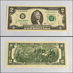US Dollar Banknote - 2 US Dollar Bill 2017 (unc new uncirculated)