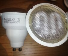 Eclipse GU10 CFL bulbs x8