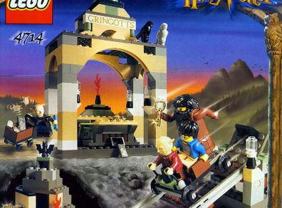 Lego Harry Potter 4714: Gringott's Bank (2002) 100% Complete (NO BOX)