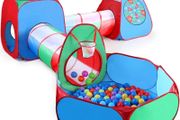 Kid Toys Tent for Boys Girls, 5 in 1 Pop Up Customized Kids Play Tent Ball Pit with Tunnel for Toddlers Tent Playhouse Pop Up Tent Fort for Kids Gift,Indoor Outdoor (FREE POSTAGE)