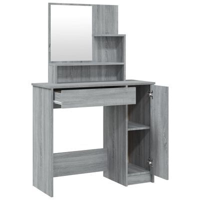 Dressing Table Set Grey Sonoma 86.5x35x136 cm (FREE SHIPPING)
