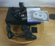 Sony PlayStation 2 PS2 Fat Console Bundle SCPH-50003 Black - Controller, Memory Card & Games