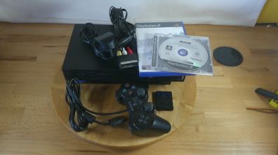 Sony PlayStation 2 PS2 Fat Console Bundle SCPH-50003 Black - Controller, Memory Card & Games