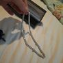 silver and cubic zirconia necklace Image 2