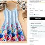 Shein blue striped sun dress, Size 18, Brand new Image 5