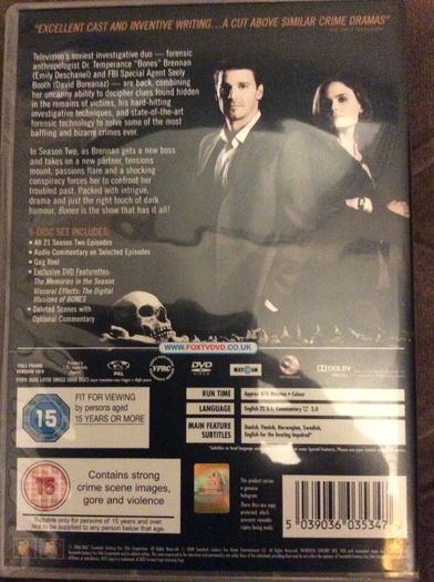 Bones The Series. Complete Series Box Sets Seasons One To Seasons Six. Collect In Dublin Or Receive Via Post.