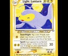 Light Lanturn 23/105 Non Holo Rare WOTC Neo Destiny 2002 Pokemon Card Vintage