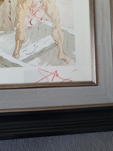Salvidore dali signed art