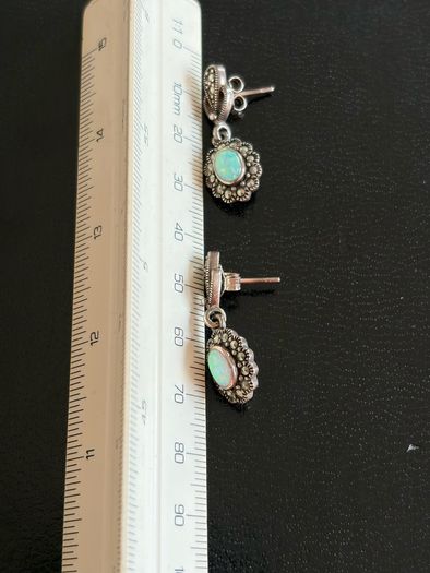 silver earrings