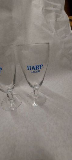 3 x Harp vintage stemmed glasses ,good condition,,50 euros posted ,,or if buyer collects I knock of 10 euros, sold as is ,,harp symbols abit faded ,see pictures for condition, sold as seen.