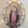 This is a limited edition Fine porcelain Plate by The Franklin Mint. Mary Queen of Angels.   9ins width and 7ins length approx Image 3
