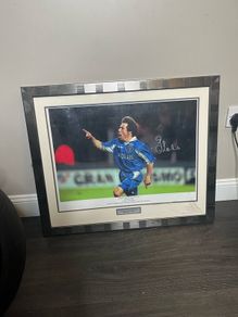 Signed Gianfranco Zola Picture Frame
