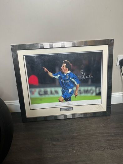 Signed Gianfranco Zola Picture Frame