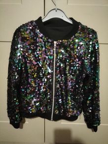 Black sequin jacket age 9 to 10