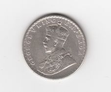 India, one rupee 1919, 91.7% Silver, (no 436)