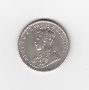 India, one rupee 1919, 91.7% Silver, (no 436)