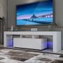 Modern LED TV Stand Cabinet High Capacity TV Console for Living Room Image 2