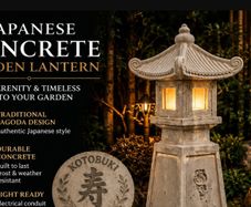 Japanese Garden Lantern -80cm Cast Concrete Pagoda -Handmade Dublin