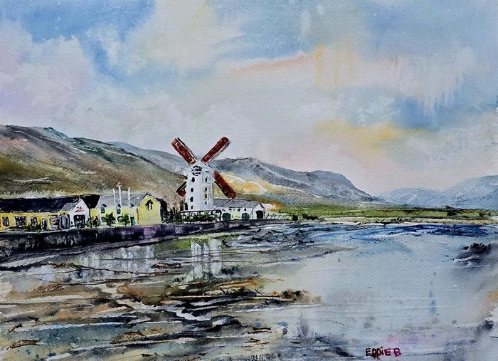 blennerville windmill watercolour
