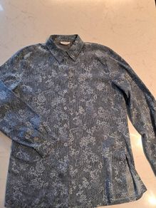 Basler silk blue Shirt M stunning
