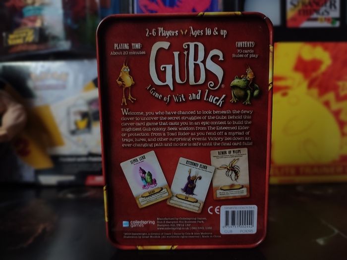 GUBS: A Game of Wit and Luck ! Card Game ! VERY RARE ! Complete ! 2011 ! by Gamewright !