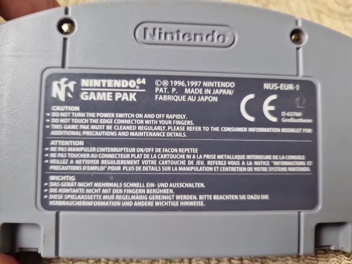World Cup 98 Nintendo 64 N64 Games Original