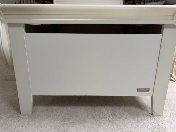 Mamas & Papas White Wooden Toy Box / Storage Trunk