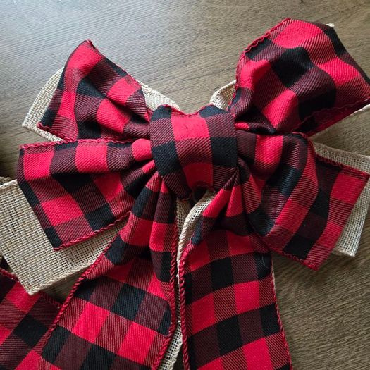 Two Christmas bows