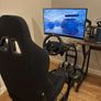 (Logitech G923 Set Not Included) Racing Simulator Cockpit with Seat Image 2