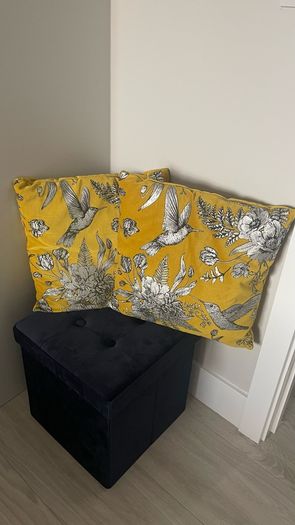 large selection of cushions