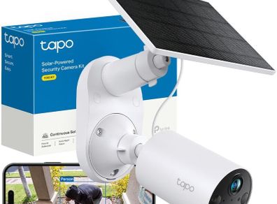 Battery Solar Security Camera Outdoor, Maintenance-free, Colour Night Vision, Outdoor Camera No Monthly Fee, Smart Person Detection