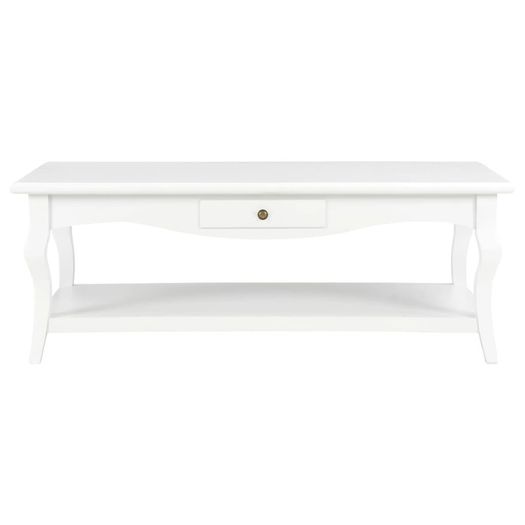 Coffee Table White 110x60x40 cm MDF