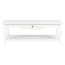 Coffee Table White 110x60x40 cm MDF Image 5