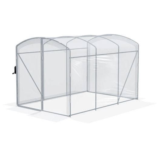Tunnel Greenhouse, Walk-In, Transparent Sheet, Galvanized Steel Frame, 3 x 2 x 2m