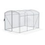 Tunnel Greenhouse, Walk-In, Transparent Sheet, Galvanized Steel Frame, 3 x 2 x 2m Image 2