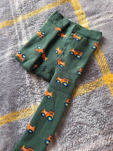 6-12m, With Tags Jojo Maman Bebe Extra Thick Leggings with Trackors